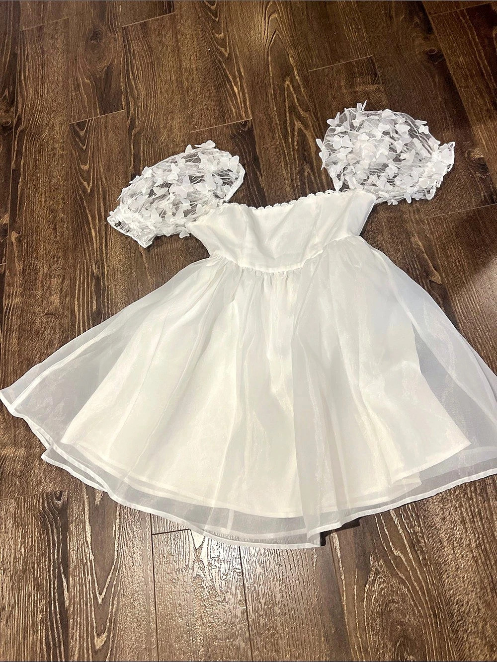 Girls' White Formal Dress